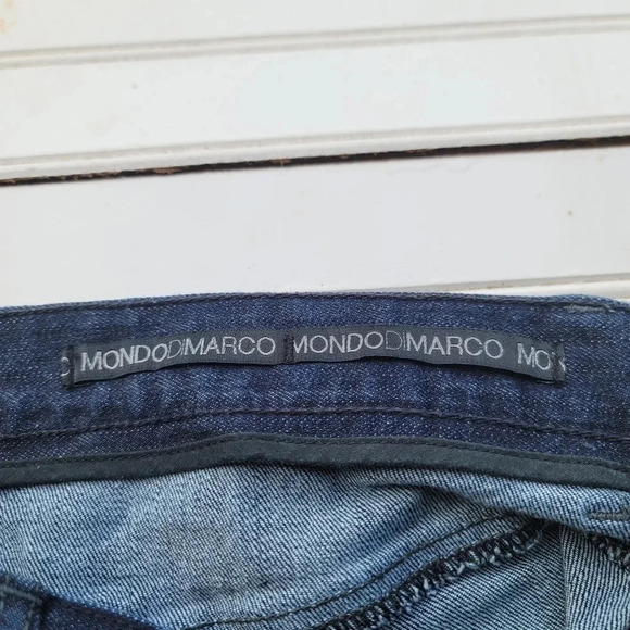 Mondo Di Marco Men's 34 x 32 Jeans Blue Dark Wash 5-Pocket Slim Stretch - Picture 7 of 10